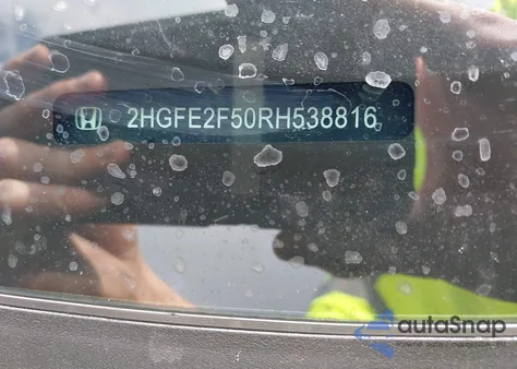 2024 Honda Civic Sport из США, поврежденный, VIN 2HGFE2F50RH538816